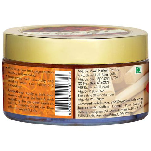 Vaadi Herbals Saffron Skin Whitening Face Pack 70 g